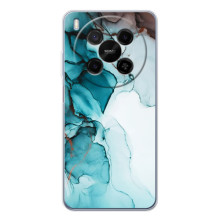 Чехол для ЗТЭ Нюбия В70 Макс - с принтом (Дизайнерские) (AlphaPrint) – Бирюзовый мрамор