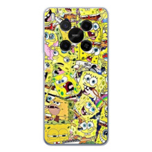 Чехол Губка Боб для ЗТЭ Нюбия В70 Макс – Эмоции Спанч Боба