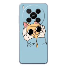 Чехол на ЗТЭ Нюбия В70 Макс с Котами (VPrint) (Котик в очках)