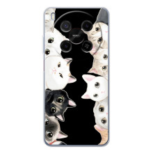 Чехол на ЗТЭ Нюбия В70 Макс с Котами (VPrint) (Взгляд котов)