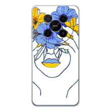 Чохол на ZTE Nubia V70 Max (Український дизайн) (Українка на всю голову)