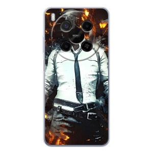 Силиконовый чехол с картинкой "Герой Pubg" на ZTE Nubia V70 Max – Man Пубг