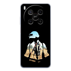 Силиконовый чехол с картинкой "Герой Pubg" на ZTE Nubia V70 Max – Пубг мен