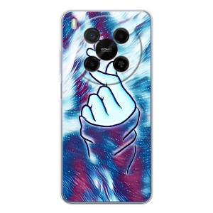 Чехол с принтом для ZTE Nubia V70 Max (AlphaPrint - Знак сердечка)
