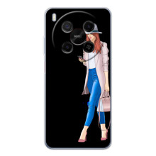 Чохол з картинкою Модні Дівчата ZTE Nubia V70 Max – Дівчина з телефоном