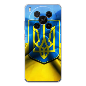 Чехол с картинкой (Патриотический ГЕРБ) на ZTE Nubia V70 Max (Герб и Флаг Украины)
