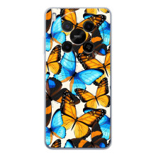 Чехол с принтом для ЗТЭ Нюбия В70 Макс - (Прикольные) (AlphaPrint) (Яркие бабочки)