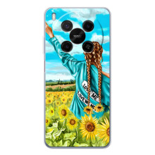 Чохол Стильні дівчата на ZTE Nubia V70 Max (Дівчина на полі)
