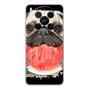 Чехол (ТПУ) Милые собачки для ZTE Nubia V70 Max (Смешной Мопс)