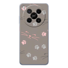 Чехол с рисунком кот на ZTE Nubia V70 Max (Лапы и усы)