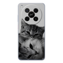 Чехол с рисунком кот на ZTE Nubia V70 Max (Пара котов)