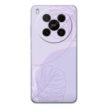 Чехол цветочный дизайн для ZTE Nubia V70 Max (Монстера фиолетовая)