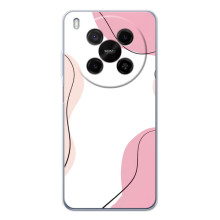 Чехол цветочный дизайн для ZTE Nubia V70 Max (Розовый фон)