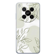 Чехол цветочный дизайн для ZTE Nubia V70 Max (Зелёный дизайн)