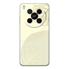 Чехол цветочный дизайн для ZTE Nubia V70 Max (Зелёный фон)