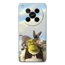 Чехол с мультфильмом Шрек на ZTE Nubia V70 Max – Шрек и осел