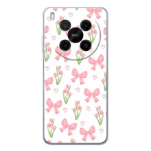Чехол с бантиками на ЗТЭ Нюбия В70 Макс – Банты и цветы