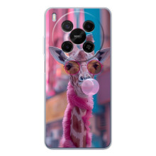 Чехол с принтом стильные животные для ЗТЭ Нюбия В70 Макс (Стильный жирав)