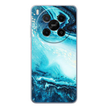 Мраморный чехол на ZTE Nubia V70 Max (VPrint) (Голубой мрамор)