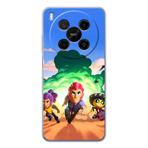 Силиконовый Чехол на ZTE Nubia V70 Max с картинкой Brawl Stars – Бравел Старс