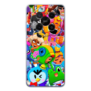 Силиконовый Чехол на ZTE Nubia V70 Max с картинкой Brawl Stars – Brawl-Stars