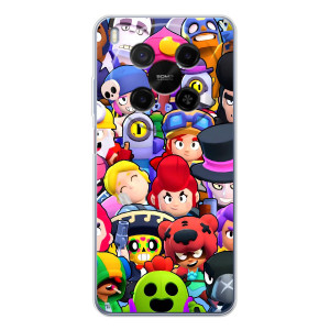 Силиконовый Чехол на ZTE Nubia V70 Max с картинкой Brawl Stars – Персонажи