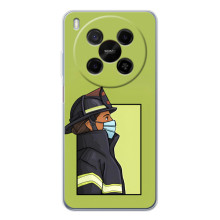 Силіконовий бампер (Працівники) на ZTE Nubia V70 Max – Пожежник