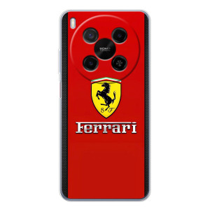 Силіконовий бампер з картинкою машини на ZTE Nubia V70 Max – Ferrari Logo