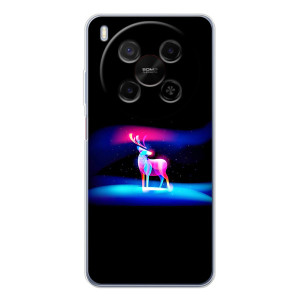 Силиконовый бампер с картинкой животных для ZTE Nubia V70 Max (Яркий олень)