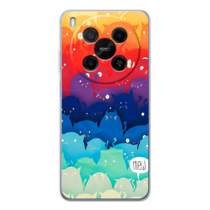 Силиконовый чехол с котиком для ZTE Nubia V70 Max – Mew