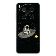 Силіконовый Чохол з принтом "Космонавти" на ZTE Nubia V70 Max – Космонавт на рибалці