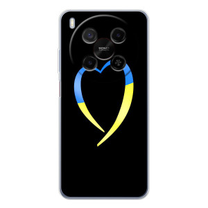 Силиконовый Чехол на ZTE Nubia V70 Max (Я-Украина) – Украинское сердце
