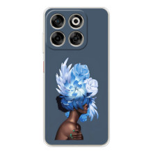 Чехлы (ART) Цветы на ZTE Nubia V70 (VPrint) (Квіти на голові)