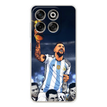 Чохли для ZTE Nubia V70 (Leo чемпіон) (AlphaPrint) (Мессі з кубком)