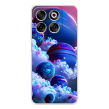Чехлы КОСМОС для ZTE Nubia V70 – Синие планеты