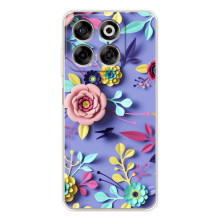 Чохли з квітами для ZTE Nubia V70 (VPrint) (Дизайн квітів)