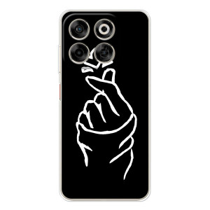 Чохол (Знак сердечка) для ZTE Nubia V70 – Сердечко на чорному