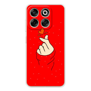 Чохол (Знак сердечка) для ZTE Nubia V70 – Сердечко на червоному