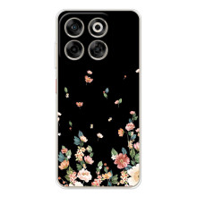 Чехол для Нубия В70 - с принтом (Дизайнерские) (AlphaPrint) (Маленькие цветы)