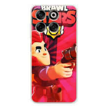 Чехол для ZTE Nubia V70 Бравл Старс (VPrint) (Дуелянт Кольт)