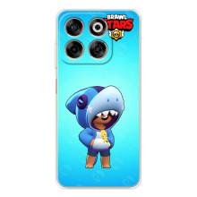 Чехол для ZTE Nubia V70 Бравл Старс (VPrint) (Леон акула)