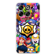 Чехол для ZTE Nubia V70 Бравл Старс (VPrint) (Лого Brawl Stars)