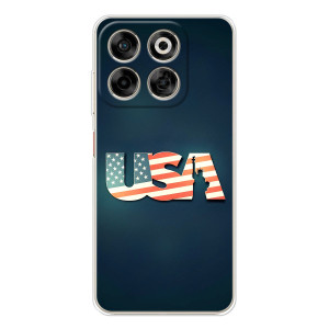 Чехол Флаг USA для ZTE Nubia V70 – USA