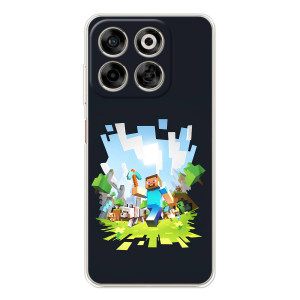 Чохол Майнкрафт на ZTE Nubia V70 (AlphaPrint) Minecraft