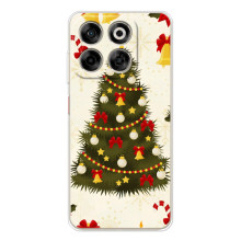 Чехол Новогодняя Елка на ZTE Nubia V70 (Новогодний принт)