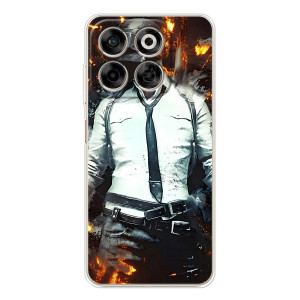 Силиконовый чехол с картинкой "Герой Pubg" на ZTE Nubia V70 – Man Пубг