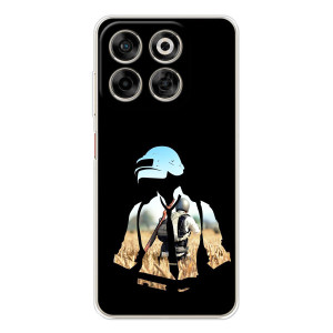 Силиконовый чехол с картинкой "Герой Pubg" на ZTE Nubia V70 – Пубг мен