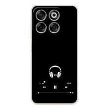 Чехол с картинками на черном фоне для ZTE Nubia V70