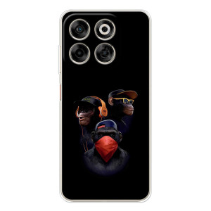 Чехол с Обезьянами ZTE Nubia V70 - (AlphaPrint)
