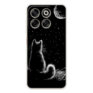 Чехол с принтом для ZTE Nubia V70 (AlphaPrint) Модные коты